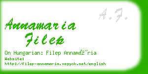 annamaria filep business card